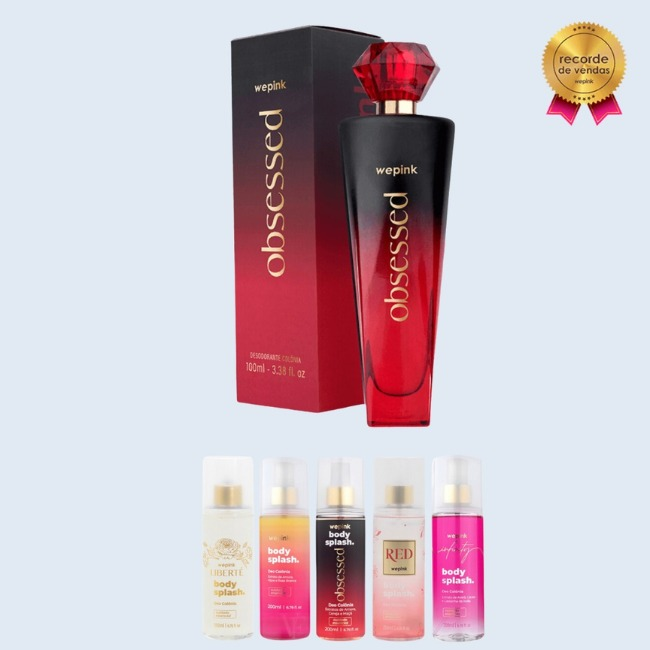 Kit Obsessed Desodorante Colônia 100ml e 5 Body Splashes